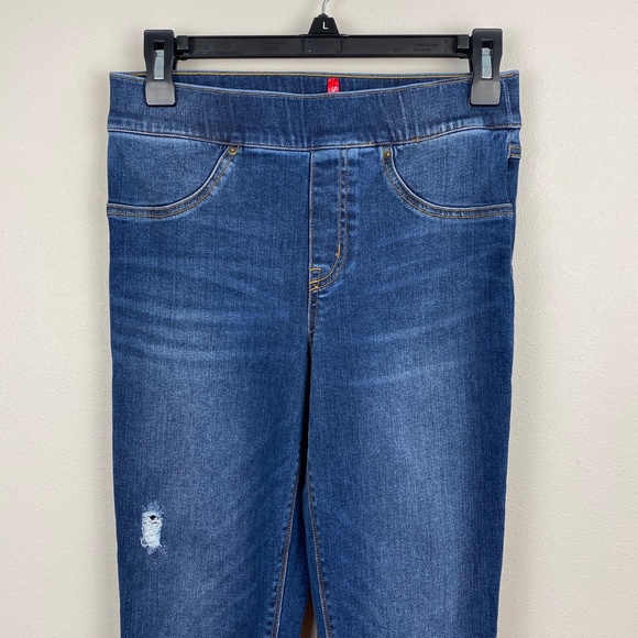 Spanx Distressed High-Rise Ankle Skinny Jeans - Size Small - Picture 3 of 7